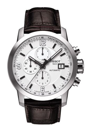 Tissot PRC 200 Automatic Chronograph Silver Leather